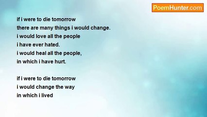 Lulu Muffin - if i were to die tomorrow.