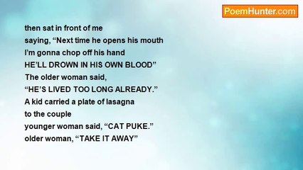 Charles Chaim Wax - I trudged into Bay Pizzeria