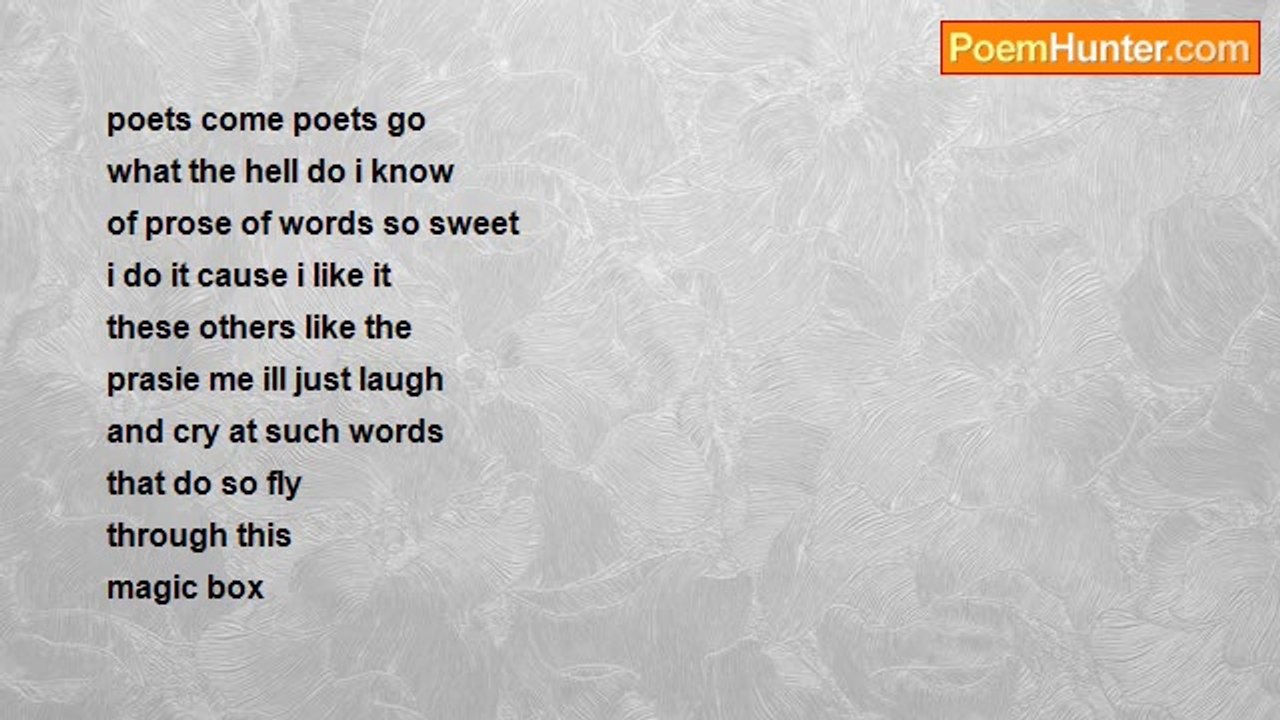 graham russell - poets come poets go