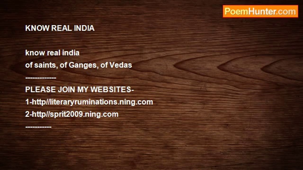 dr. ram sharma - KNOW REAL INDIA