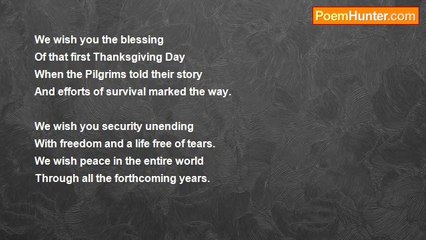 Joseph T. Renaldi - A Thanksgiving Wish