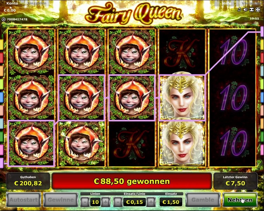 Fairy Queen Slot - Freispiele - 165-facher Gewinn