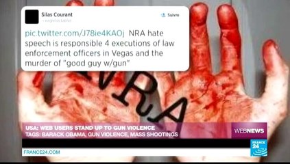 Web News  - USA: Web users stand up to gun violence