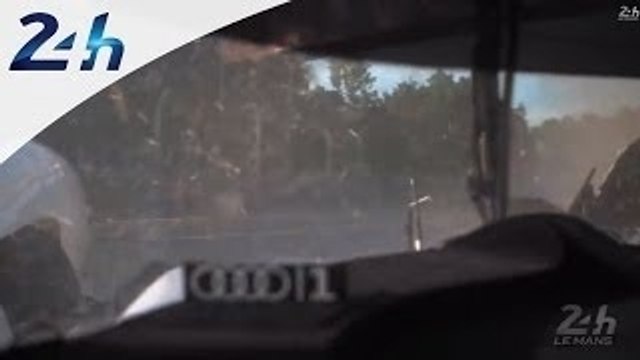 24 Heures du Mans 2014: la sortie de piste de l'Audi n°1 lors de la séance de qualification numéro 2