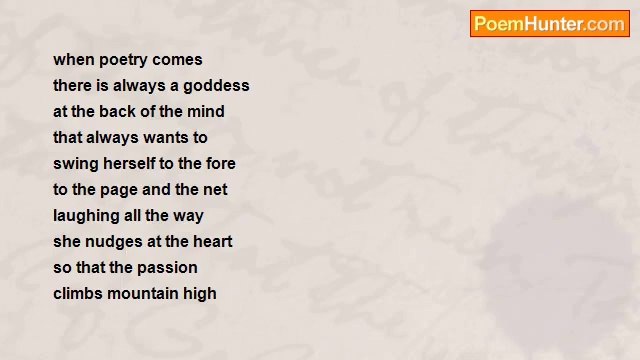 john tiong chunghoo - Poem about Poetry - when poetry comes kicking