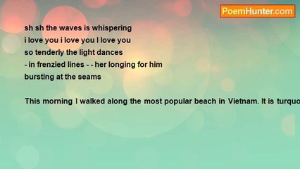 john tiong chunghoo - Vietnam Travel  - Nha Trang Little Poem