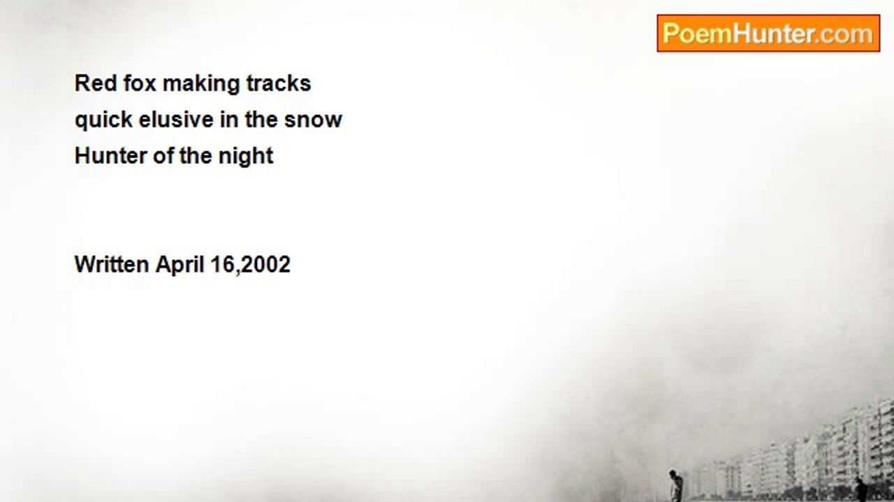 Dorothy (Alves) Holmes - #334 Haiku    Red Fox