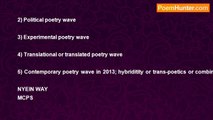 Nyein Way - A CONTEMPORARY POETRY WAVE IN MYANMAR @ 2013