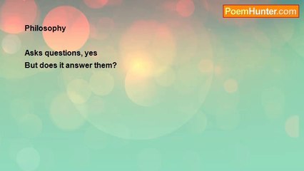 Debbie Loraine Kean - Philosophy