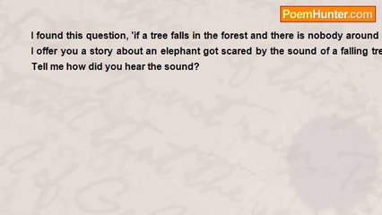 Beo Nguyen - a tree falls in the forest