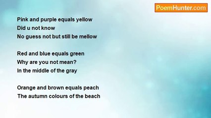 Hayley Griffiths - Pink And Purple Equals Yellow