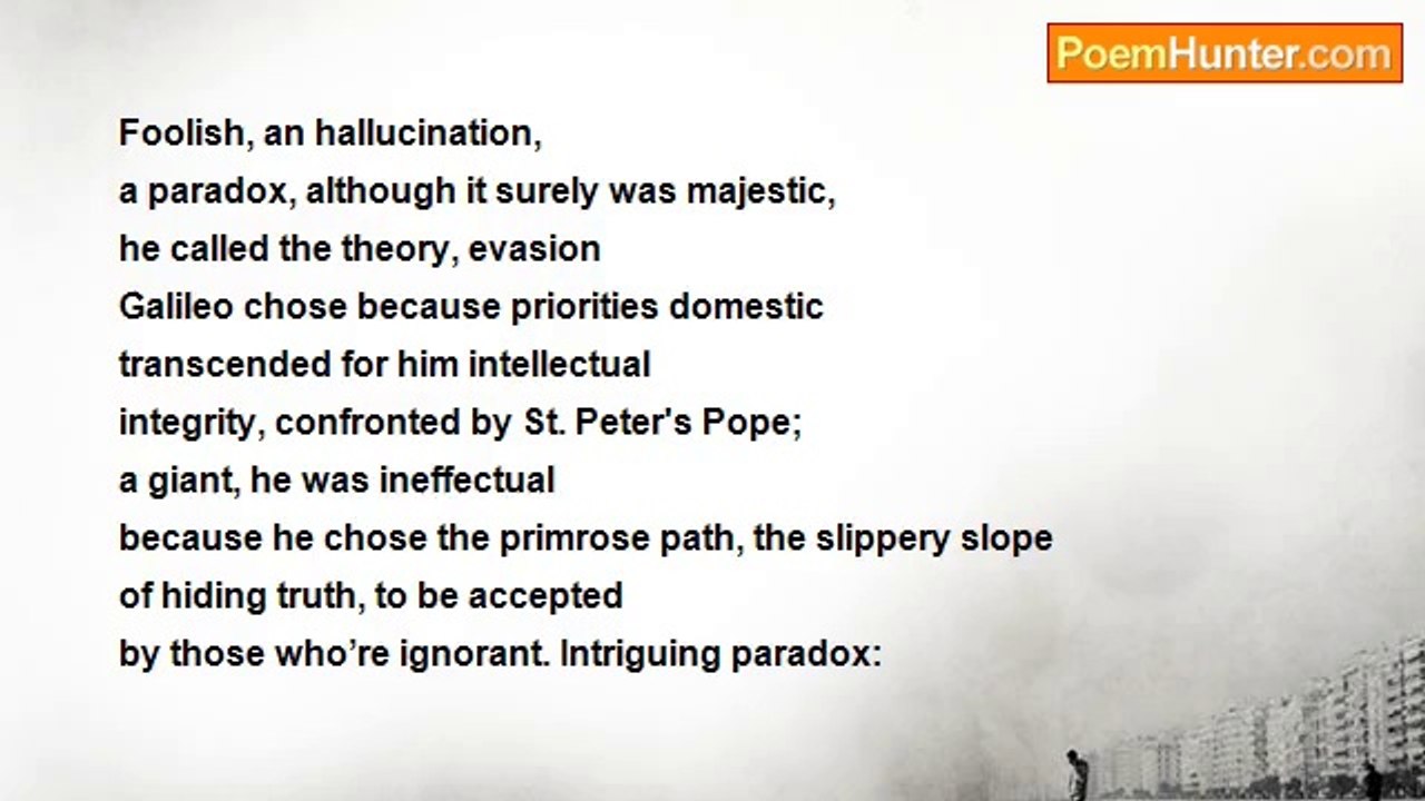 gershon hepner - galileo: a paradox