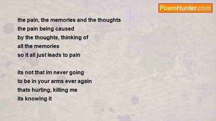 megan watts - the pain, the memories and the thoughts