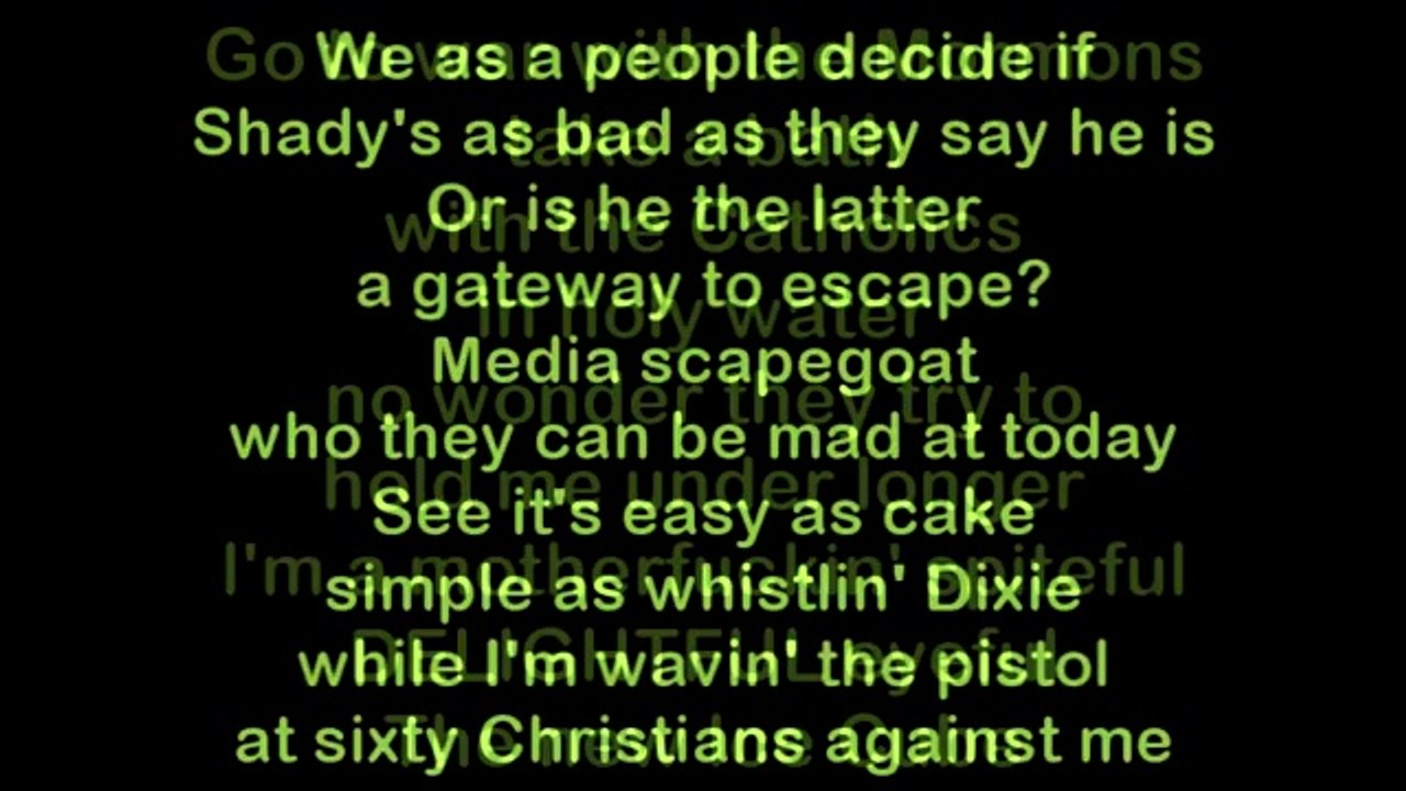 Eminem feat. Royce Da 5'9 - Renegade (Lyrics / Paroles)