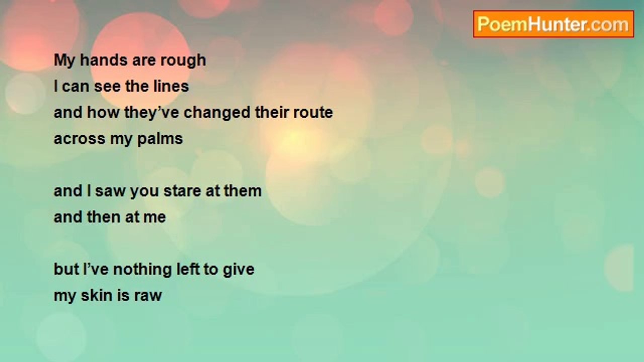 Sheila Knowles - my hands are rough