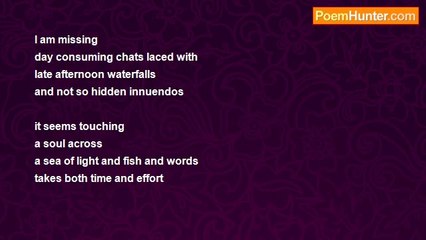 Eila Mahima Jaipaul - I Missed A Poet (Timing Is Everything)