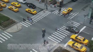 Free US Cities Stock Footage Busy NYC Intersection