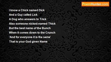 David Darbyshire - Funny Names