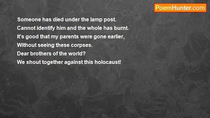 nimal dunuhinga - To whom we shout?