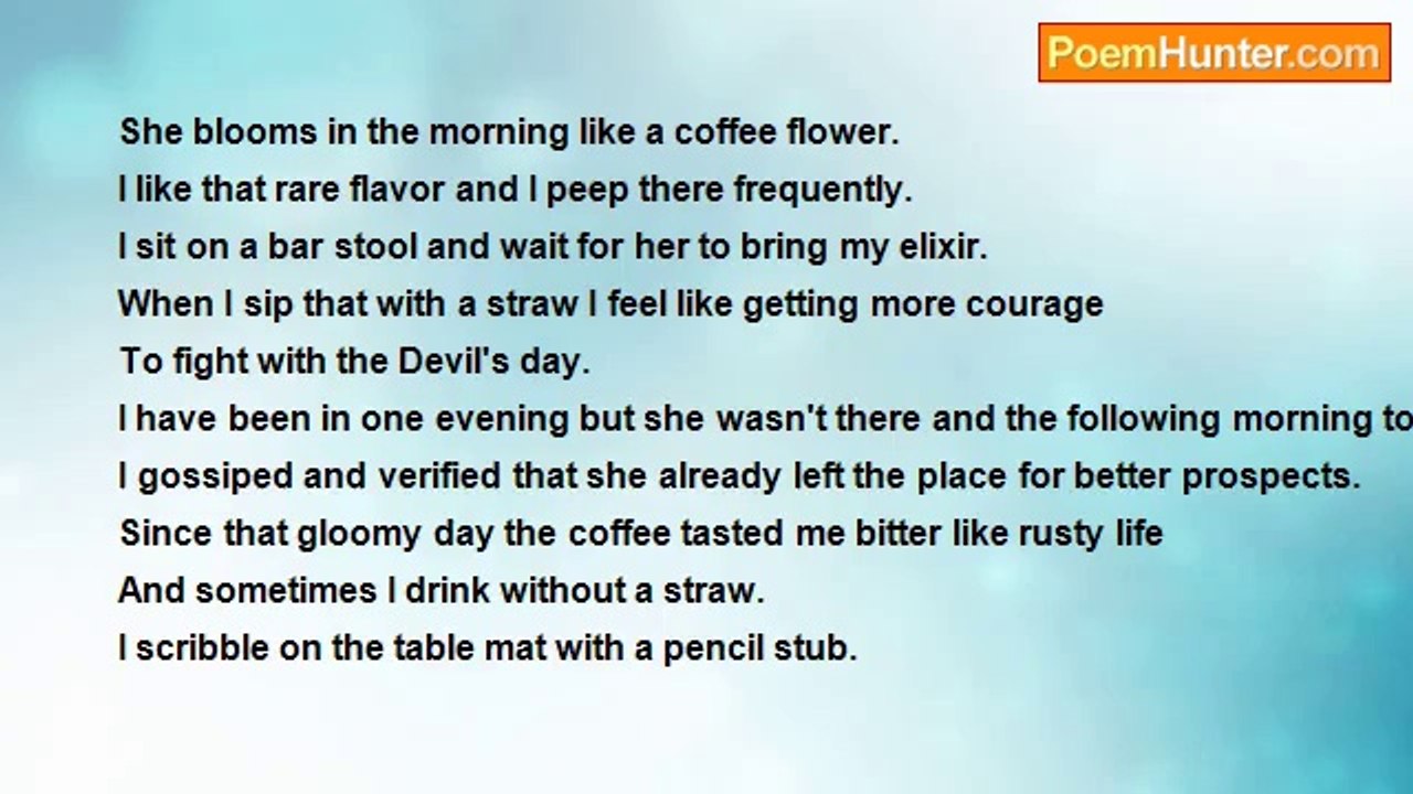 nimal dunuhinga - Coffeehouse bar stewardess