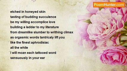 Eila Mahima Jaipaul - Let Me Write Words Of Desire Across Your Plane