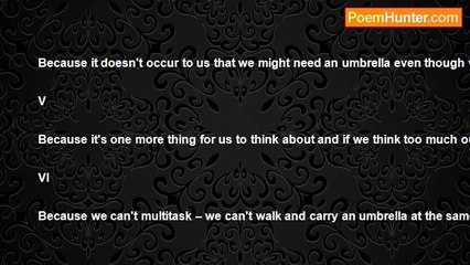 David Mitchell - Why don't boys carry umbrellas?