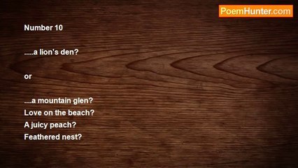 Francesca Johnson - Number 10