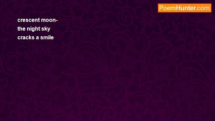 Richard Terrify - Crescent moon (haiku)