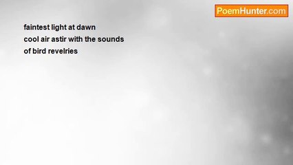 Richard Terrify - faintest light at dawn (haiku)