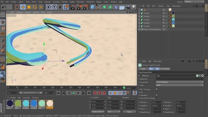 2D Styled 3D Motion Graphics in CINEMA 4D and After Effects - 04. Texturing for a 2D look and creating a sky
