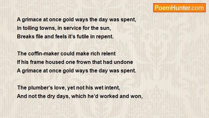 Sean Godley - A grimace at once gold ways the day was spent