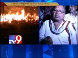 9 shops destroyed in fire in Karimnagar