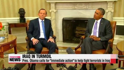 Immediate action needed in Iraq U.S. Pres. Obama