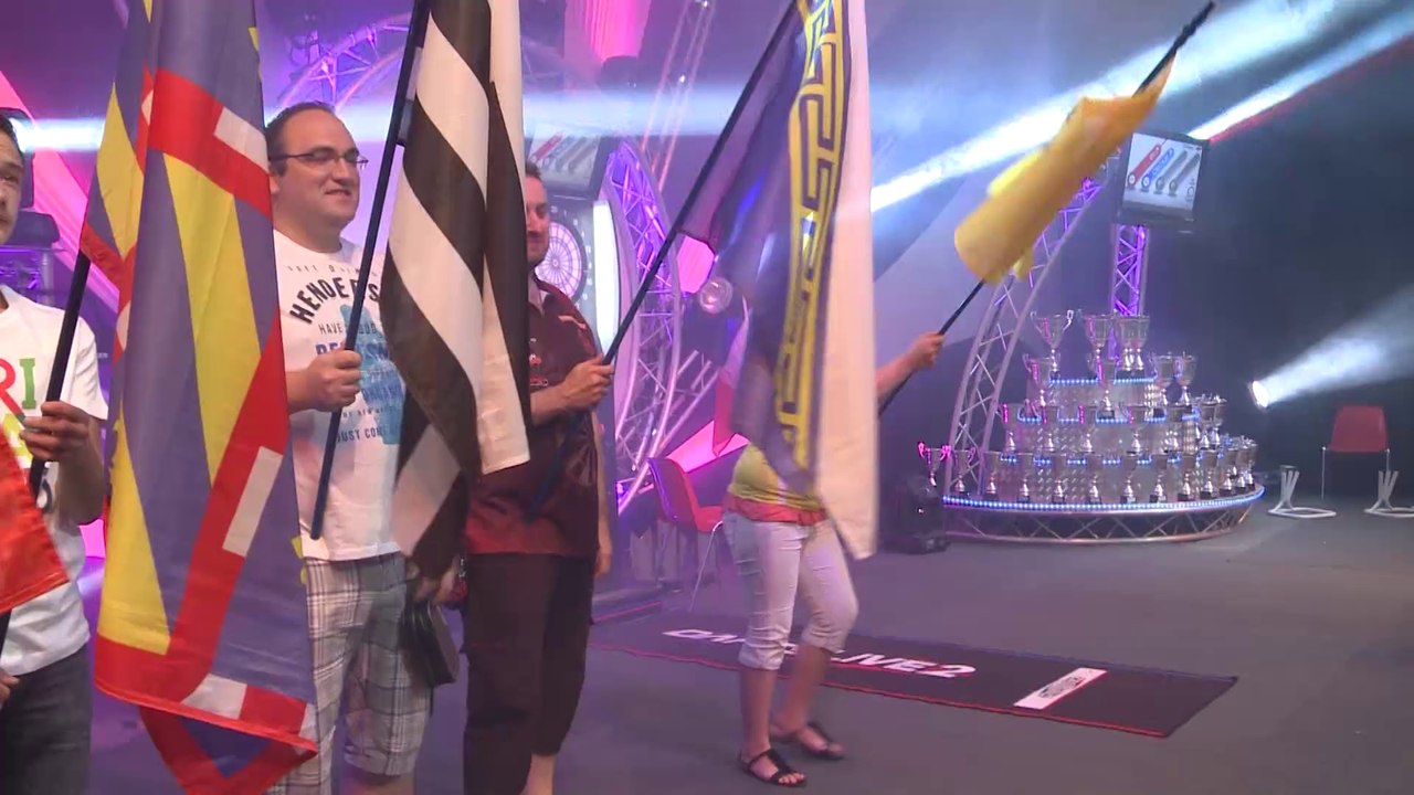 Vendredi 13 juin - Cérémonie des drapeaux - Intégrale - France Darts 2014