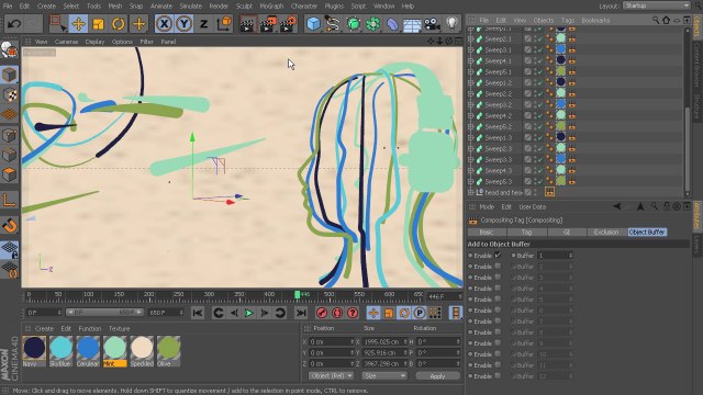 2D Styled 3D Motion Graphics in CINEMA 4D and After Effects - 14. Setting up an object buffer and rendering