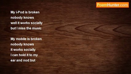 Sean Joyce - My i-Pod is broken but nobody knows