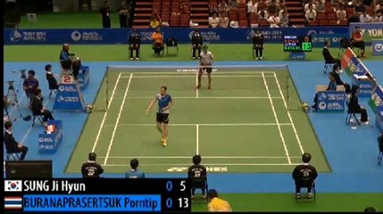 YONEX Open Japan 2014: S Ji Hyun VS Porntip B. Set1