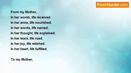 Cory Ruda - To My Mother