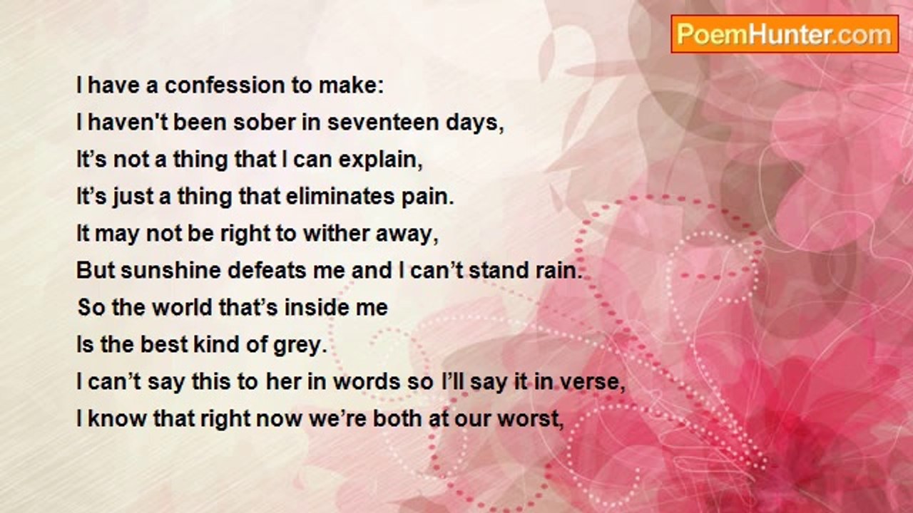 Mathew Lewis - I have a confession to make