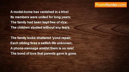 Dr John Celes - Sonnet: Home, Sweet Home!