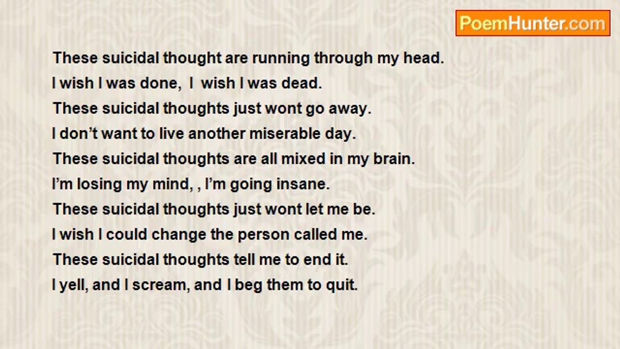 Something Special - Suicidal thoughts