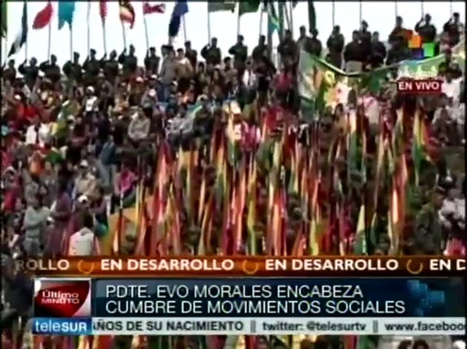 Evo Morales llamó a defender la soberanía de AL