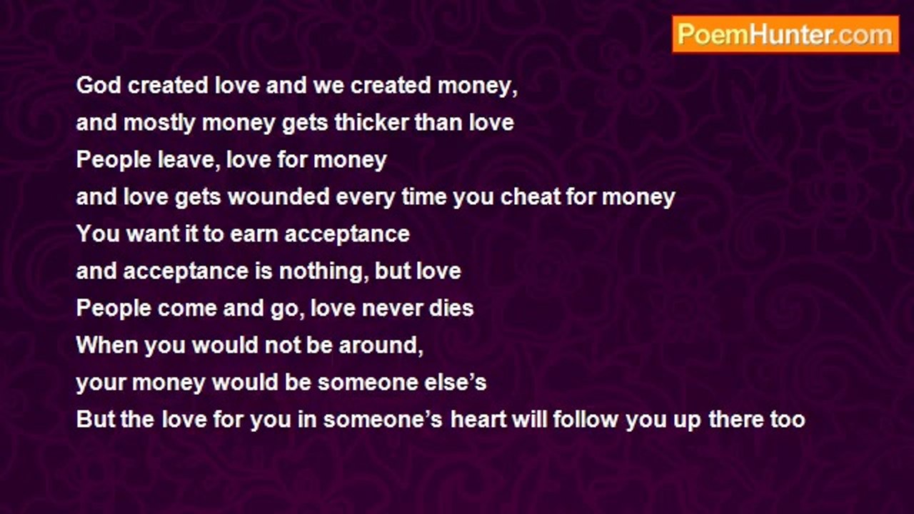 Richa Tiwari Joshi - Love and money