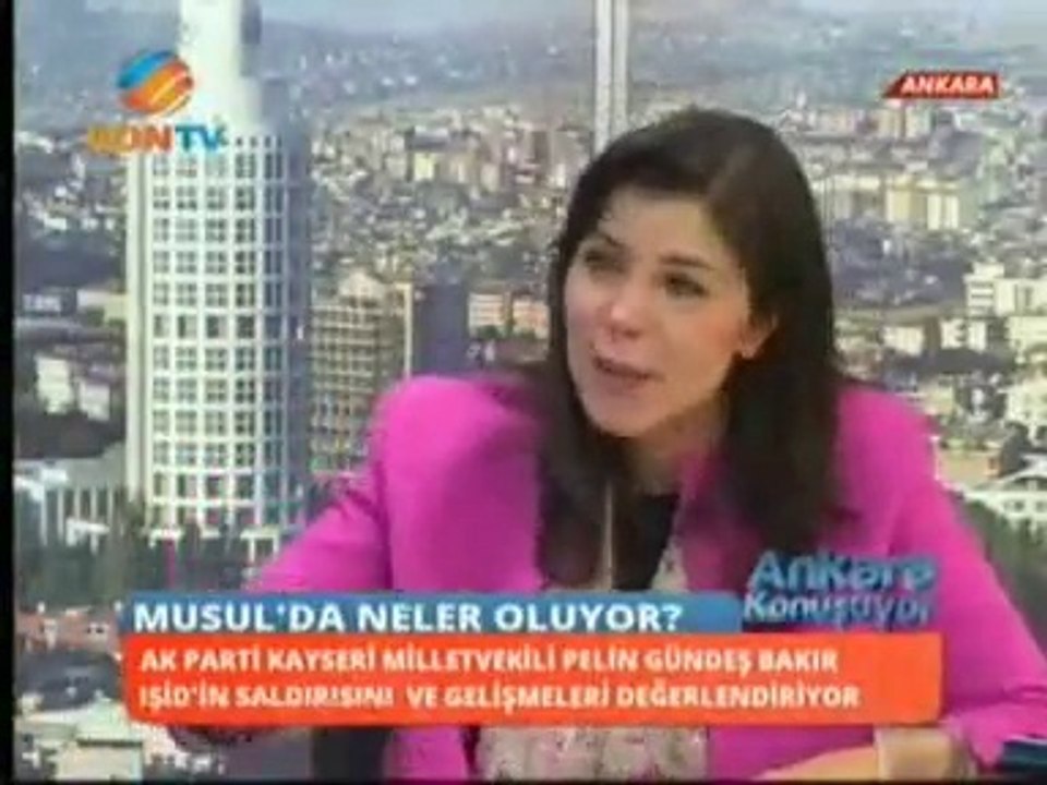 AKParti Kayseri Milletvekili Pelin Gündeş Bakır, KonTv'de Ebru Açıkgöz'ün sunduğu 'Ankara Konuşuyor' programında Türkiye Ekonomik Gelişim, IŞİD'in Musul Saldırıları, Konsolosluk Baskını ve Kentsel Dönüşüm Konularında Düşüncelerini Paylaştı