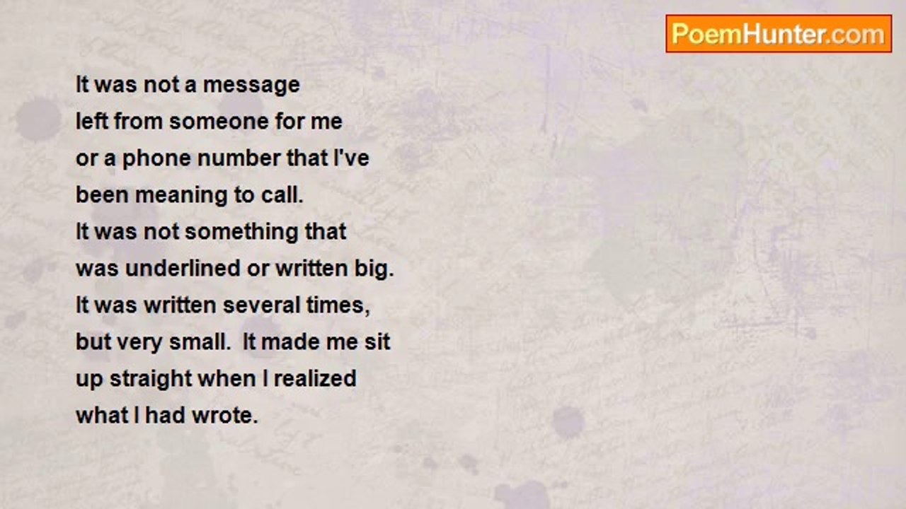 Lorna Gero - The Writing On The Paper