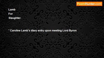 William Jackson - Isn't It Byronic?