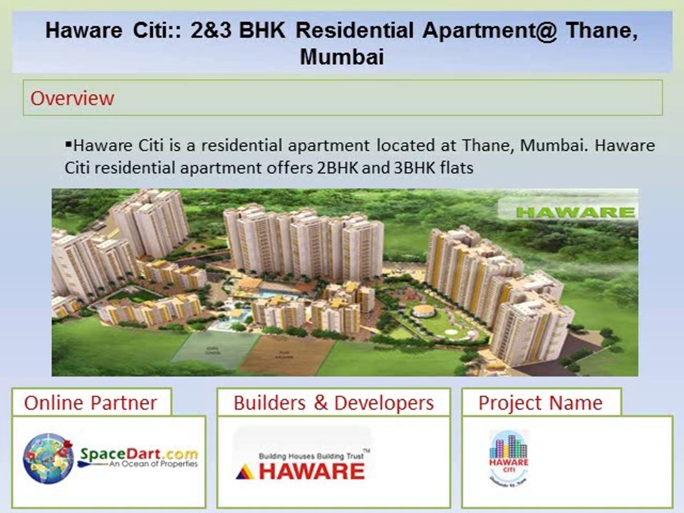 Haware Citi by Haware Engineers & Builders Pvt. Ltd at Thane, Mumbai.