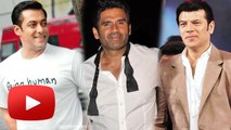 Salman Khan Invites Sunil Shetty & Aditya Pancholi For HERO Remake First Look !
