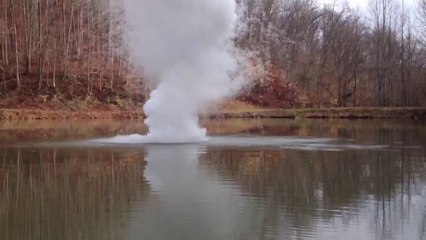 Quand on lance du sodium dans un étang