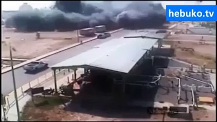 petrol rafinerisinde görülmemiş bir patlama anı - korkutucu!